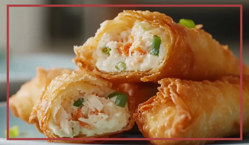 Crab Rangoon Egg Rolls