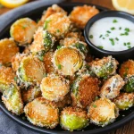 Crispy Parmesan Brussels sprouts