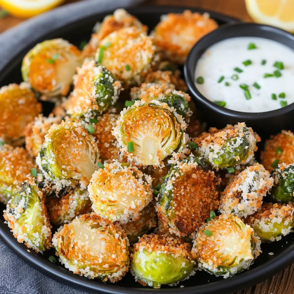 Crispy Parmesan Brussels sprout