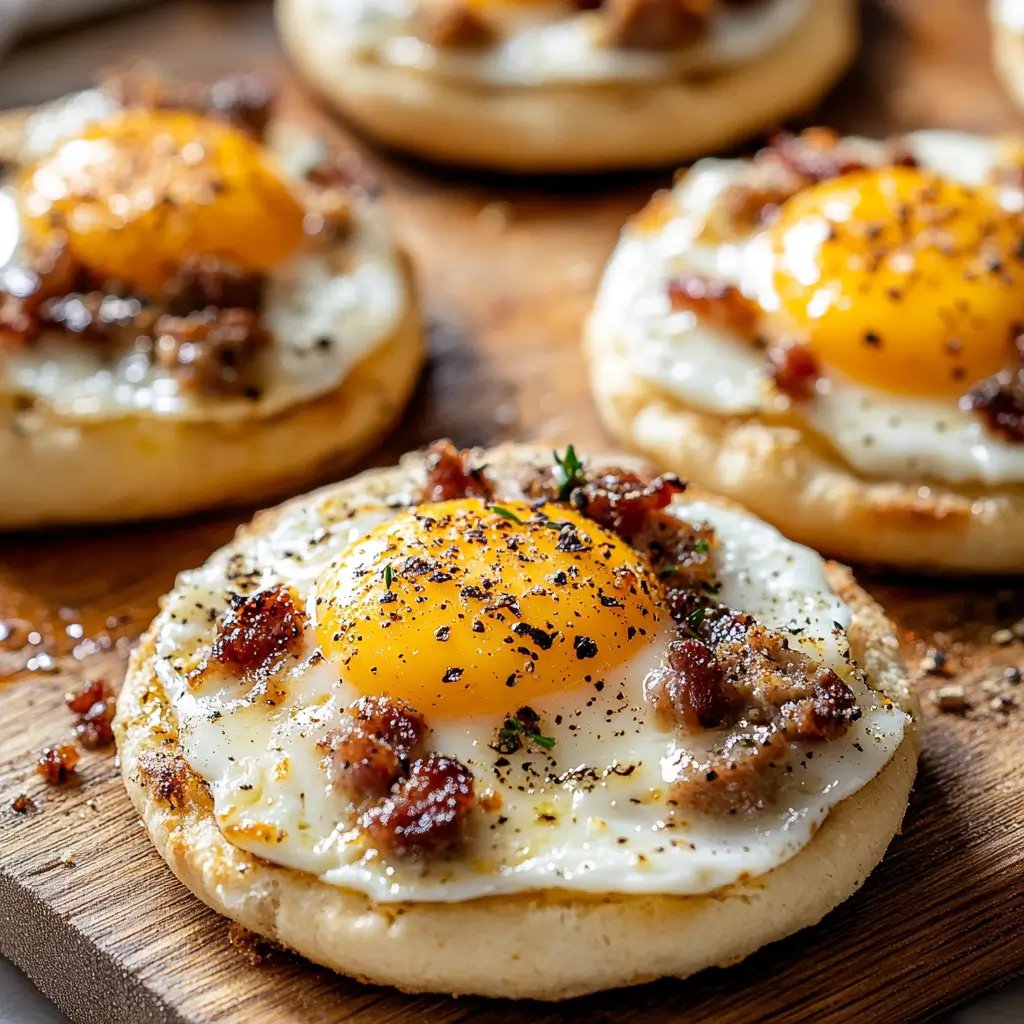 English Muffin Breakfast Pizza