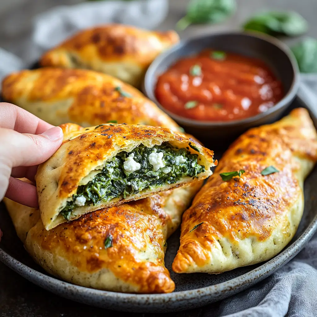 Mini Spinach-Ricotta Calzones
