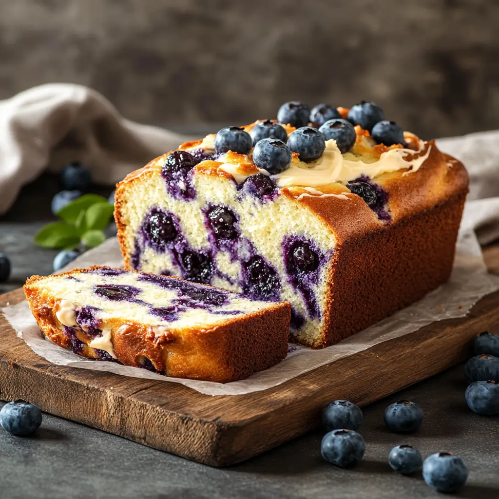 Blueberry Cream Cheese Bread