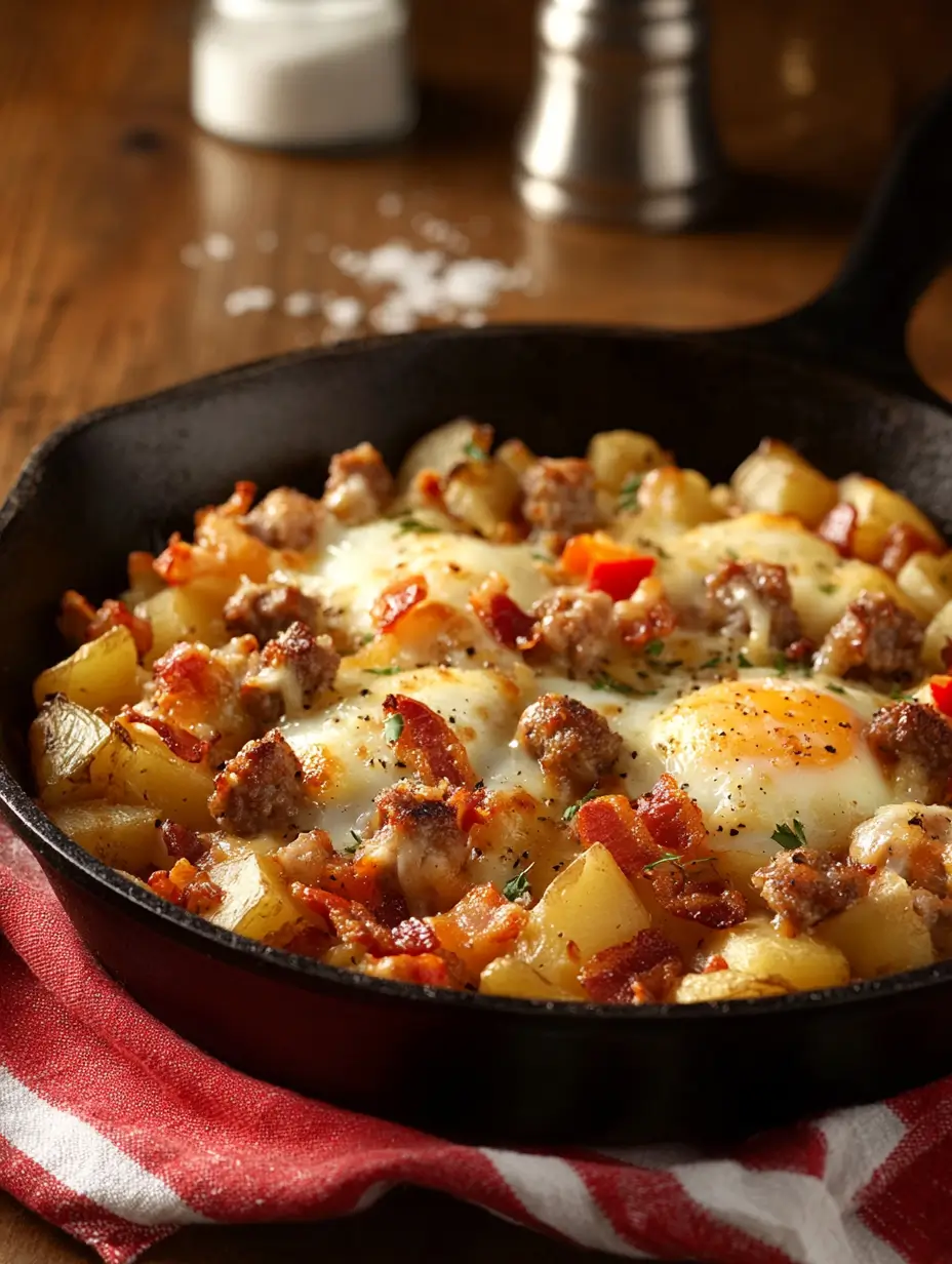 Simple Loaded Breakfast Skillet