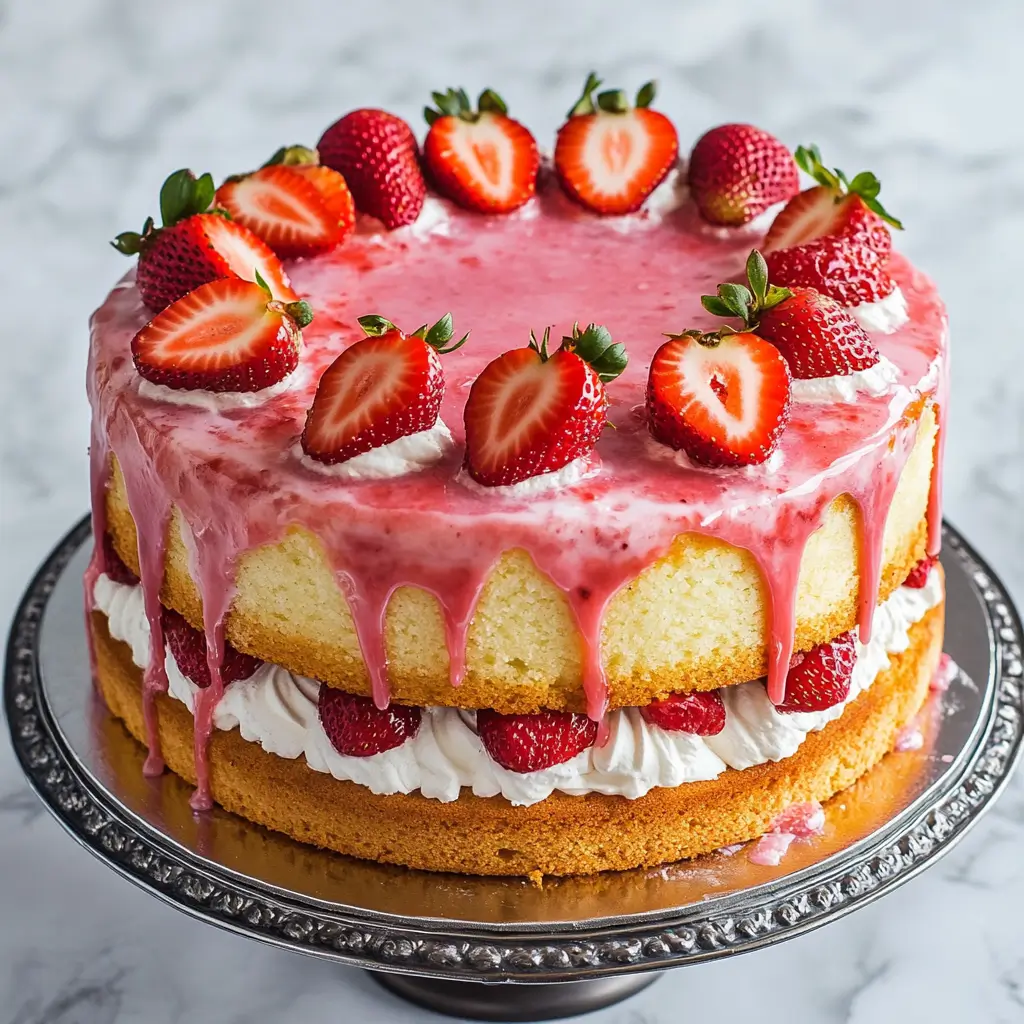 Strawberry Sponge Cake