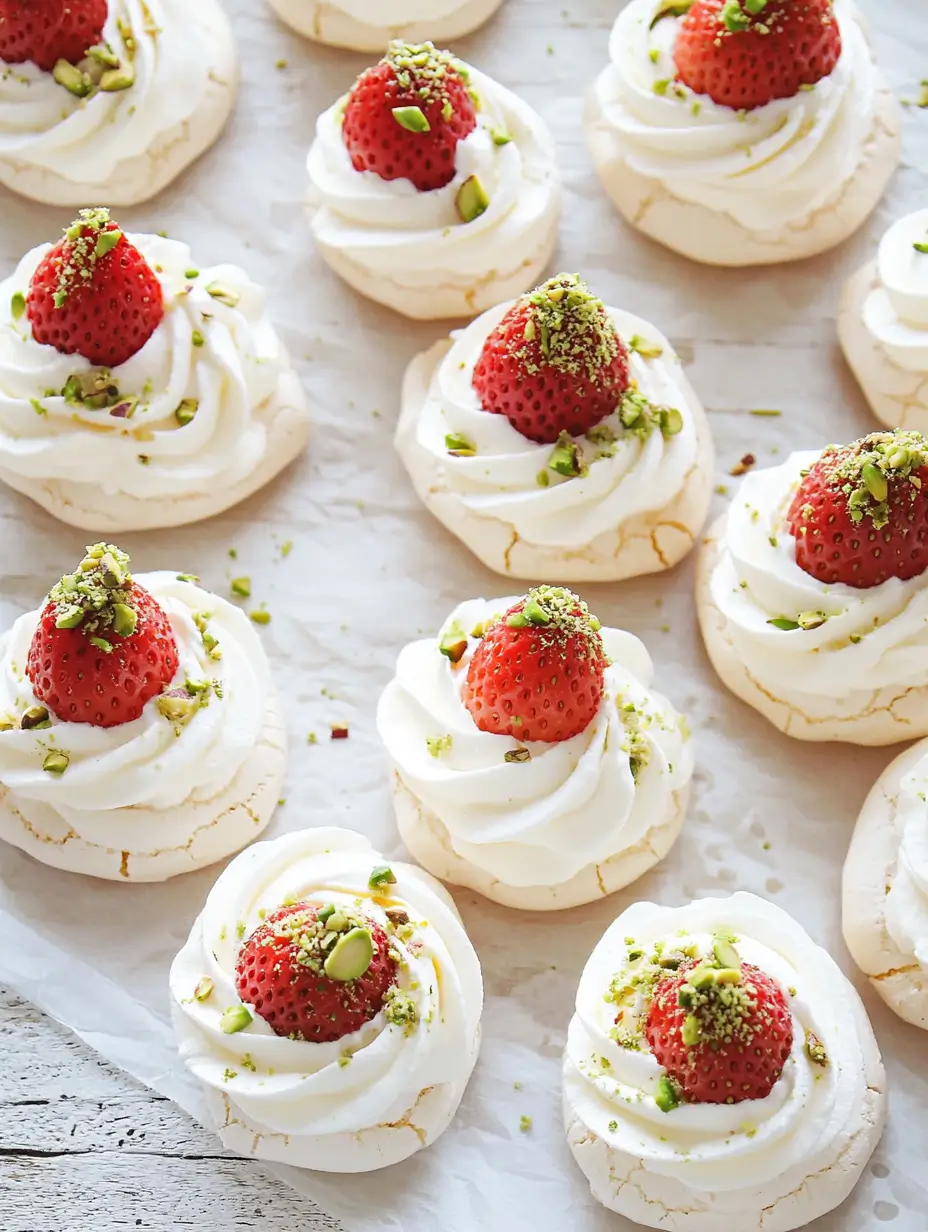 Strawberry Cardamom Pavlova