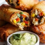 Southwest Chicken Egg Rolls