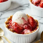 Mini Strawberry Ice-Cream Pies