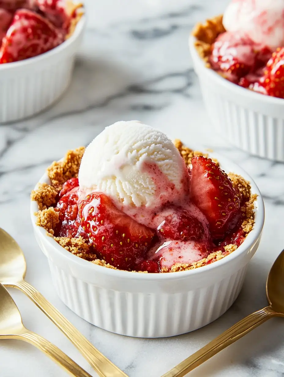 Mini Strawberry Ice-Cream Pies