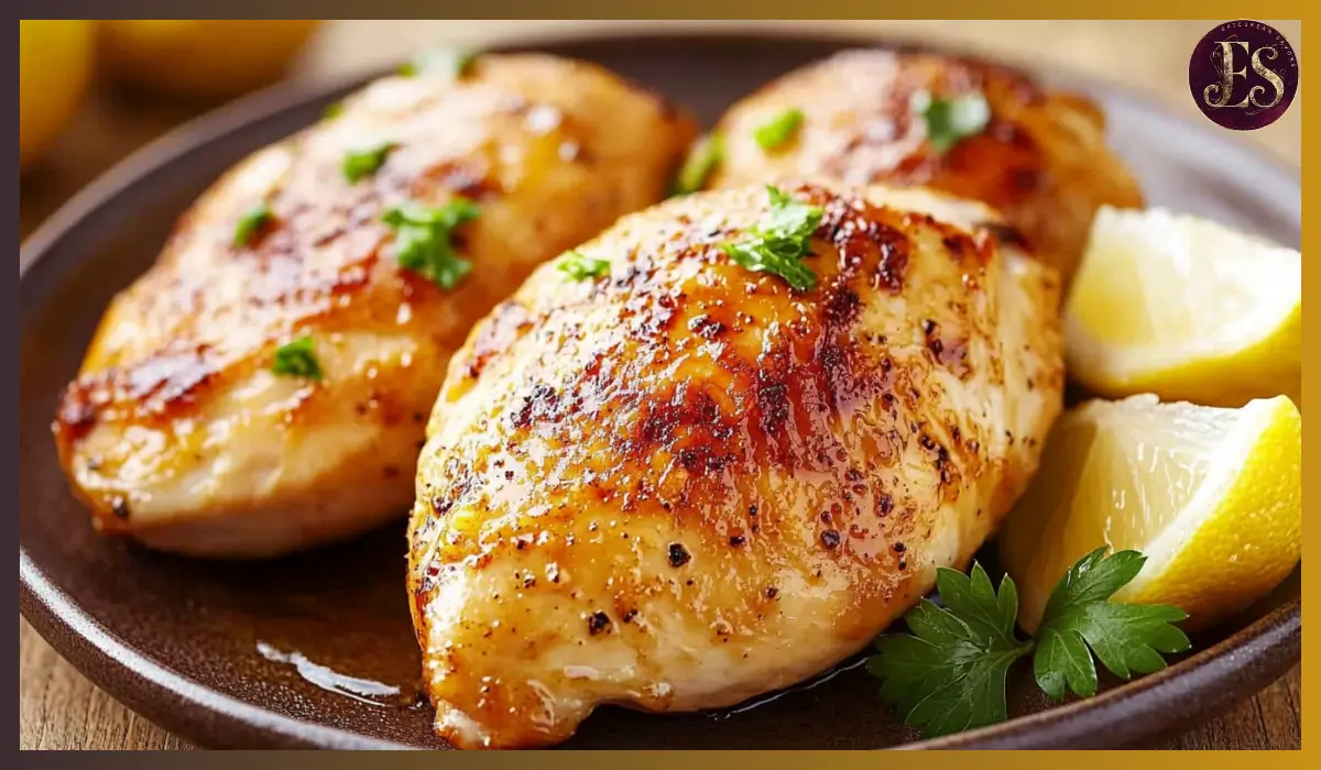 Oven-baked chicken breast