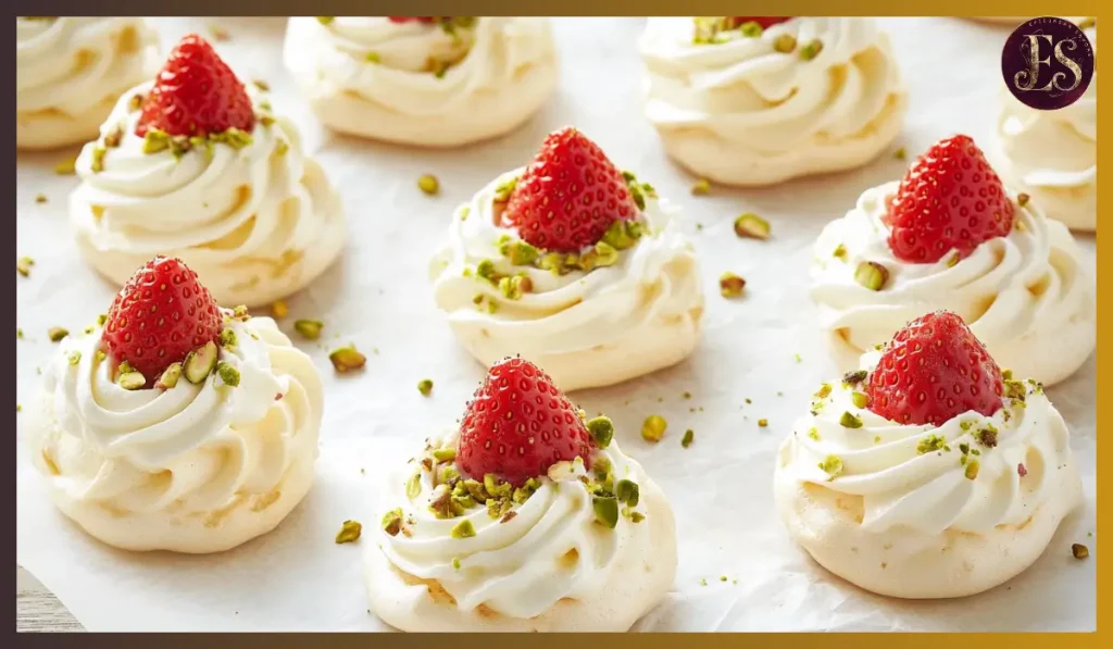 Strawberry Cardamom Pavlova