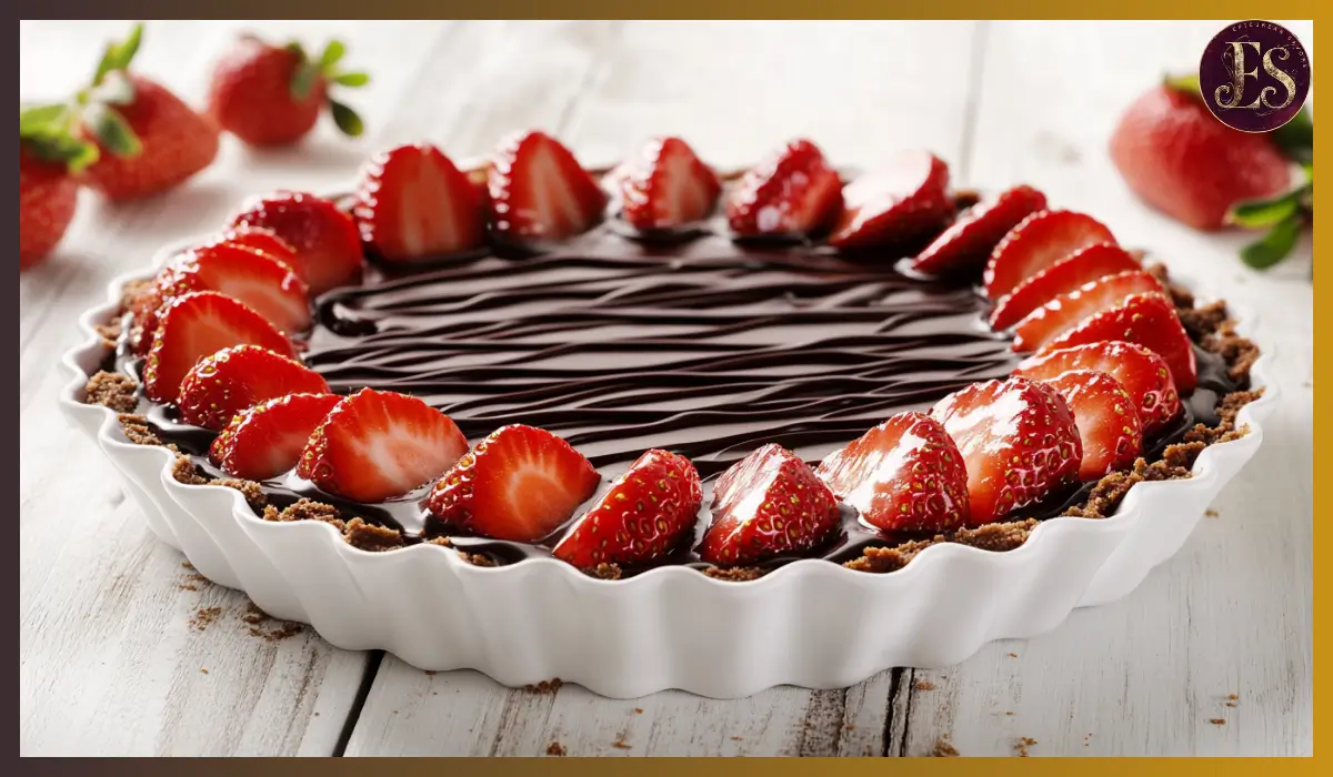 Chocolate Strawberry Ganache Tart
