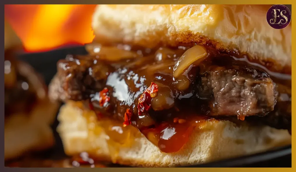 Hot Honey Steak Sliders