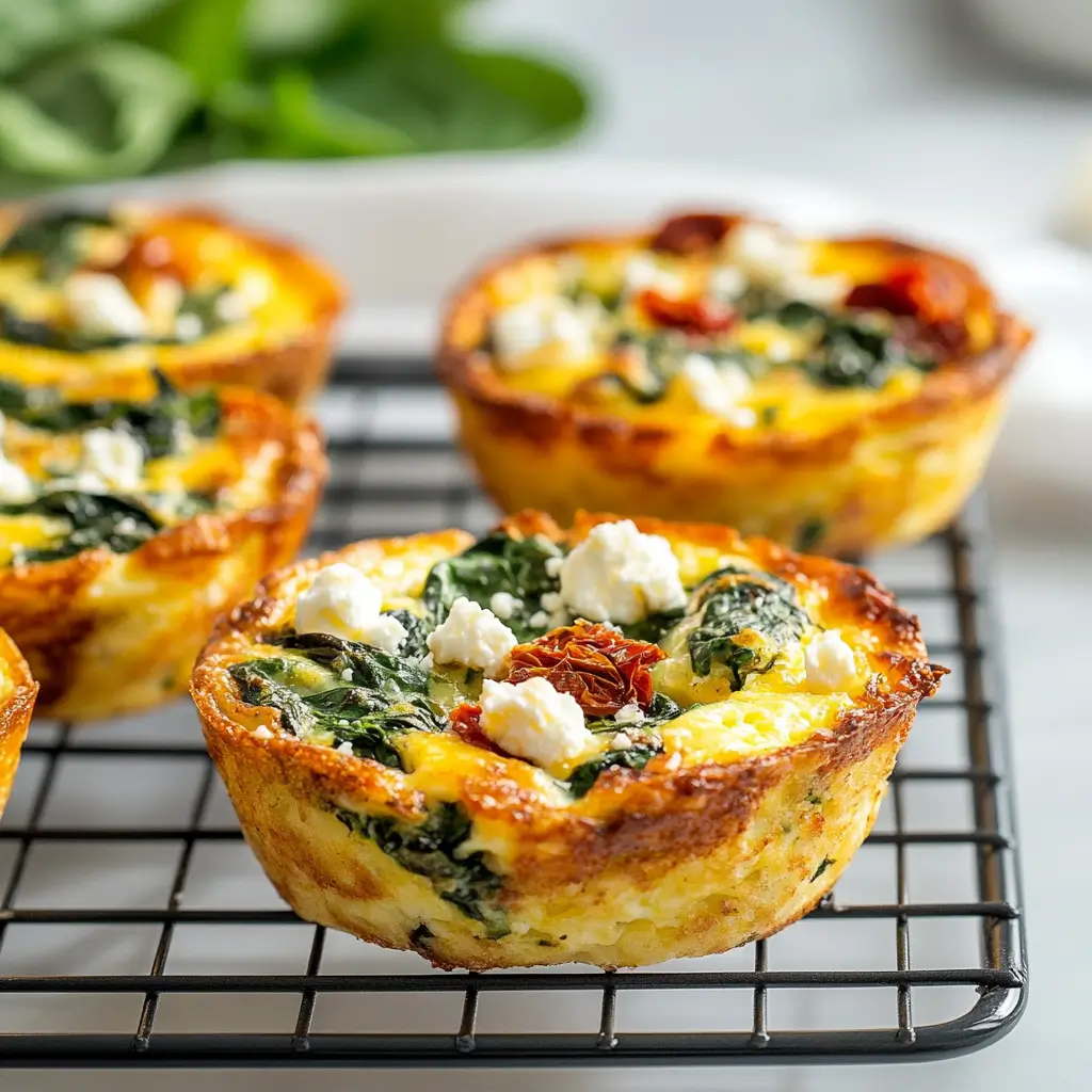 Spinach Feta Egg Cups
