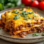 Beef enchilada casserole