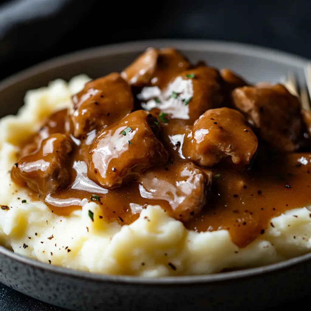 Cubed Venison Gravy