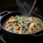 Creamy Leftover Turkey Soup