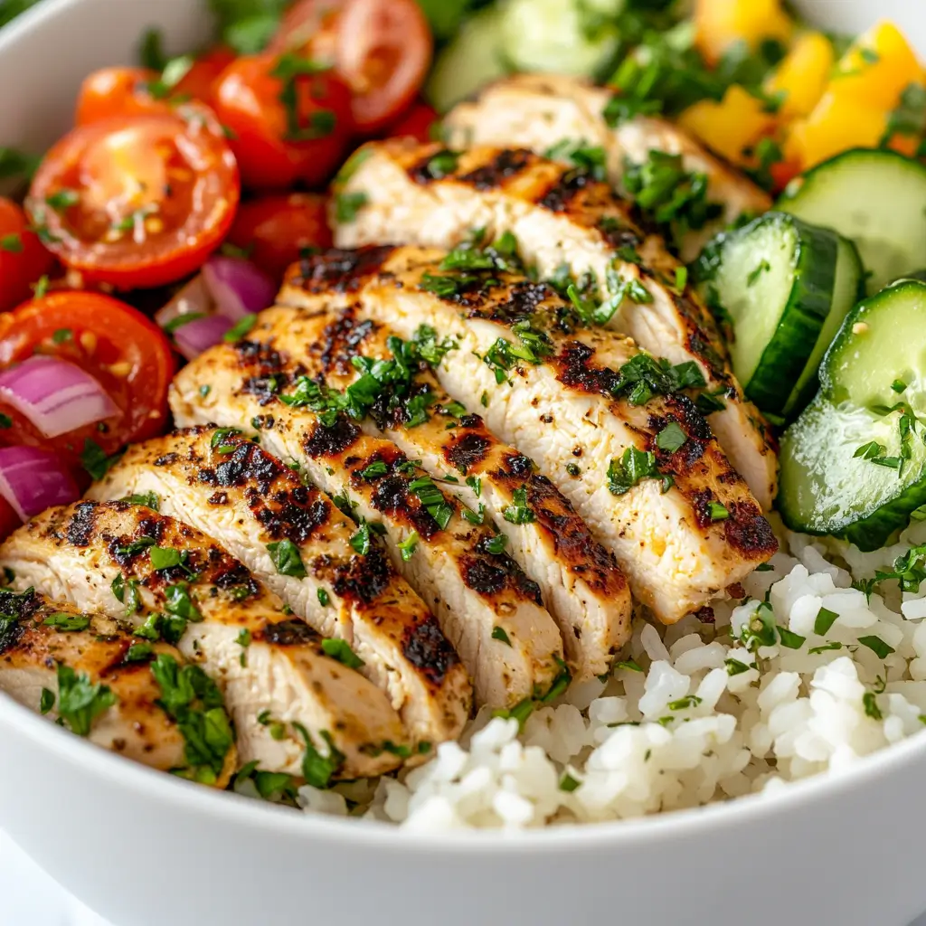 Healthy Greek Chicken Bowls