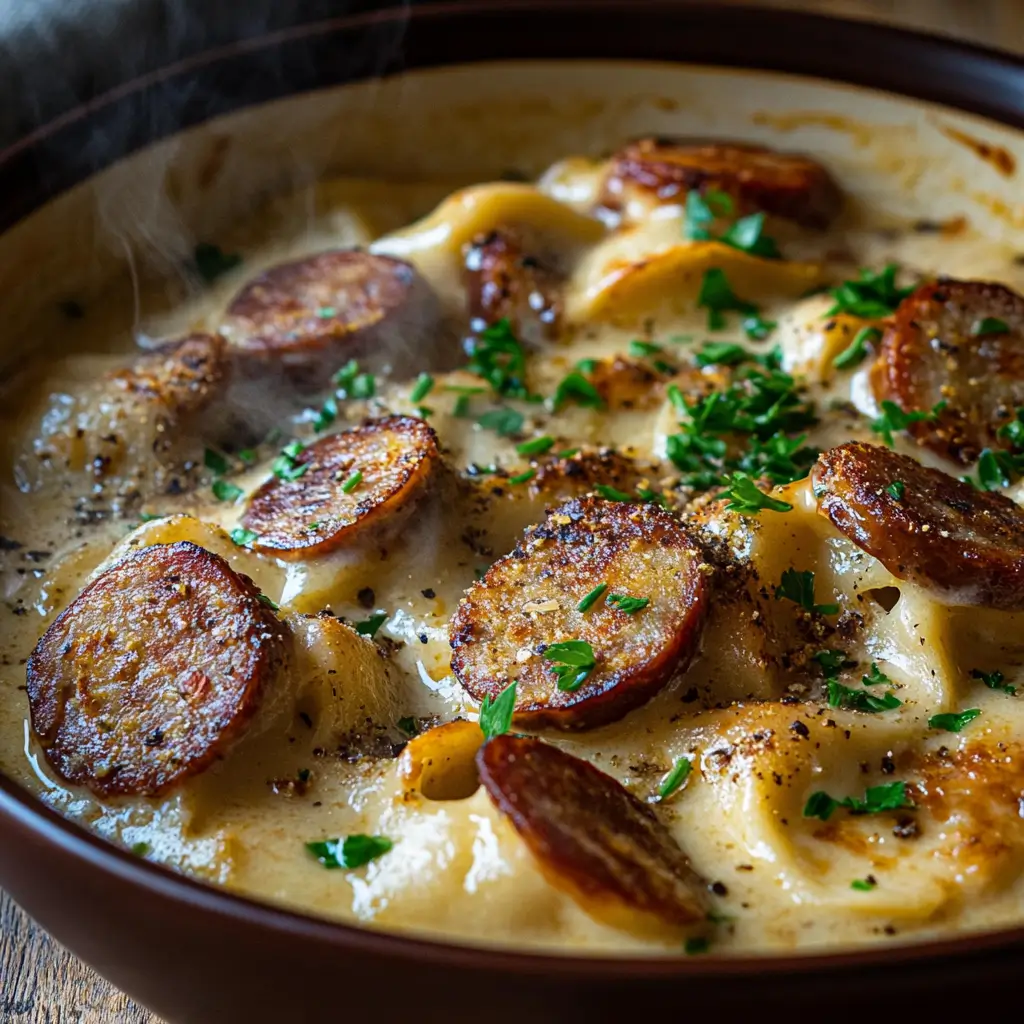 Crockpot Pierogi Casserole