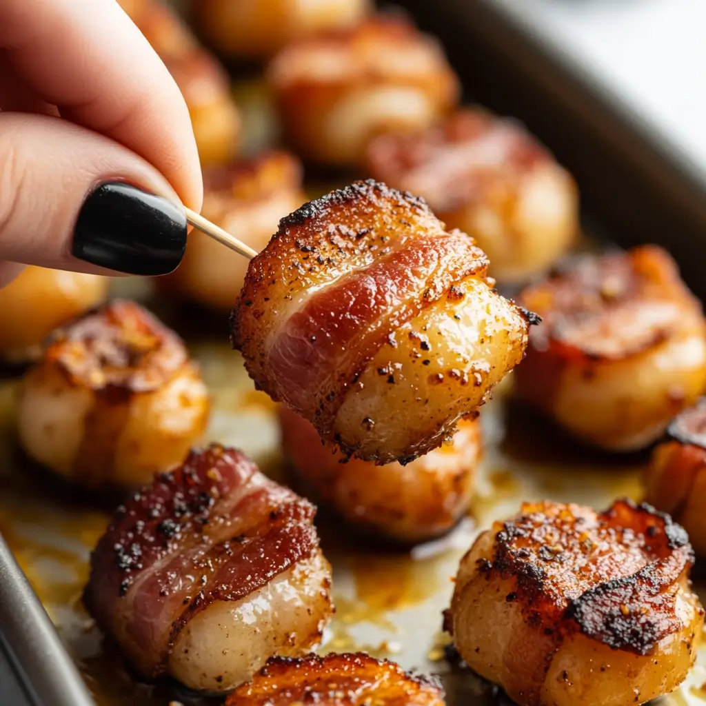Spicy Bacon-Wrapped Smokies