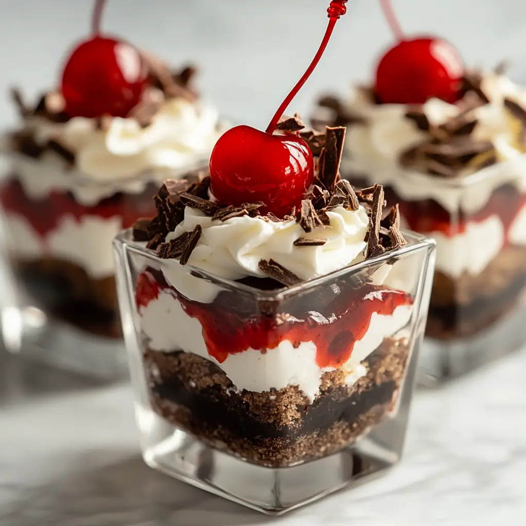 Black Forest dessert cups