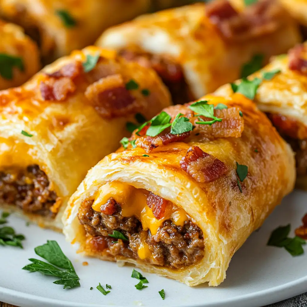 Bacon Cheeseburger Roll-Ups