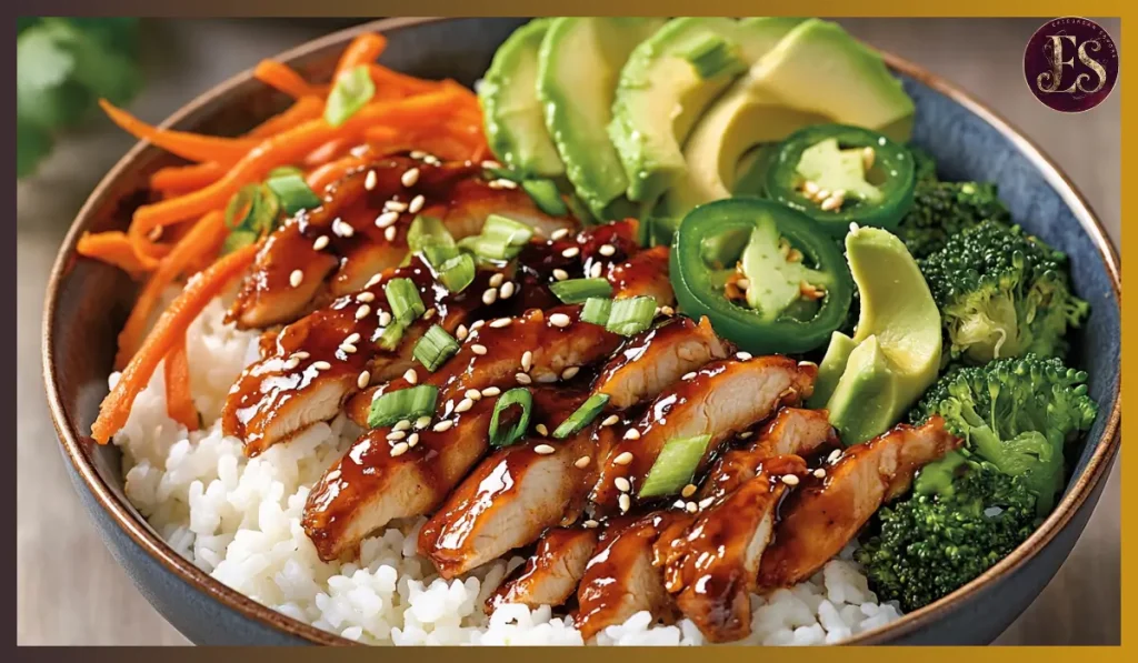 Sticky Chicken Rice Bowl