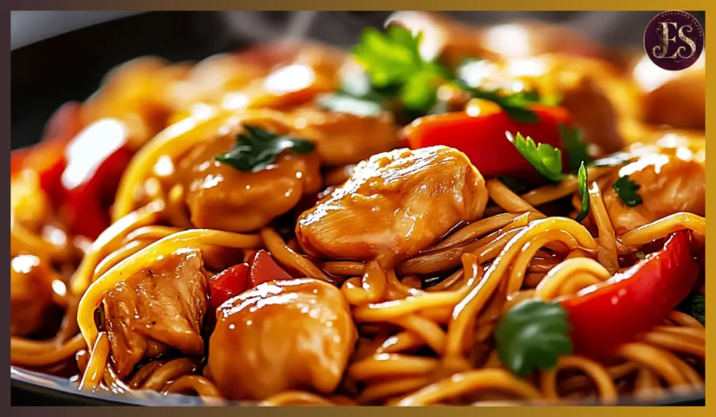 Chicken Spaghetti Lo Mein