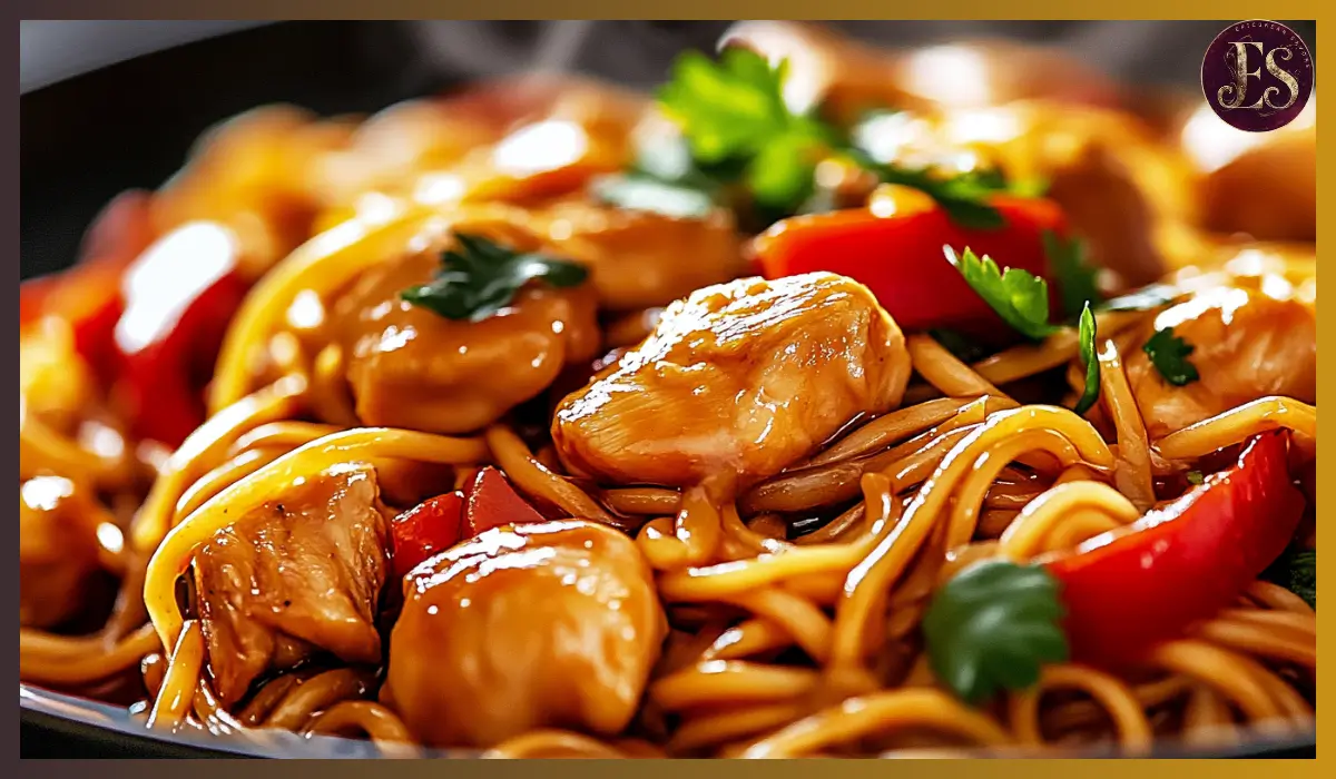 Chicken Spaghetti Lo Mein