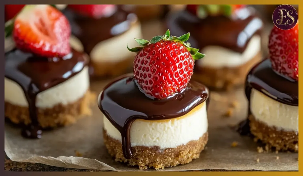 Chocolate Dipped Strawberry Cheesecake