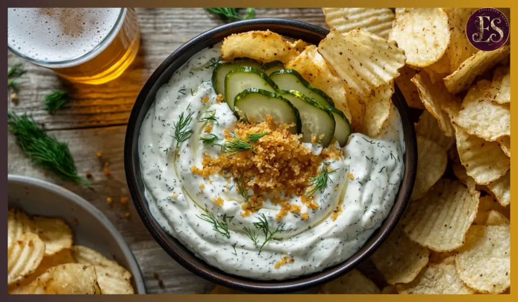 Fried Dill Pickle Dip