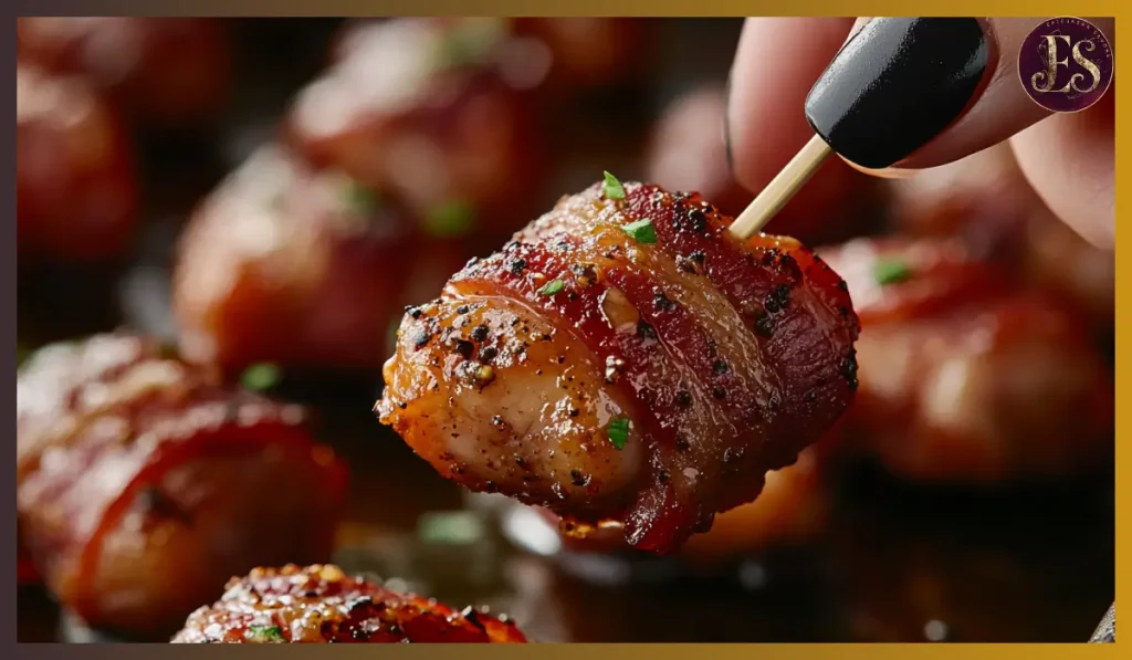 Spicy Bacon-Wrapped Smokies