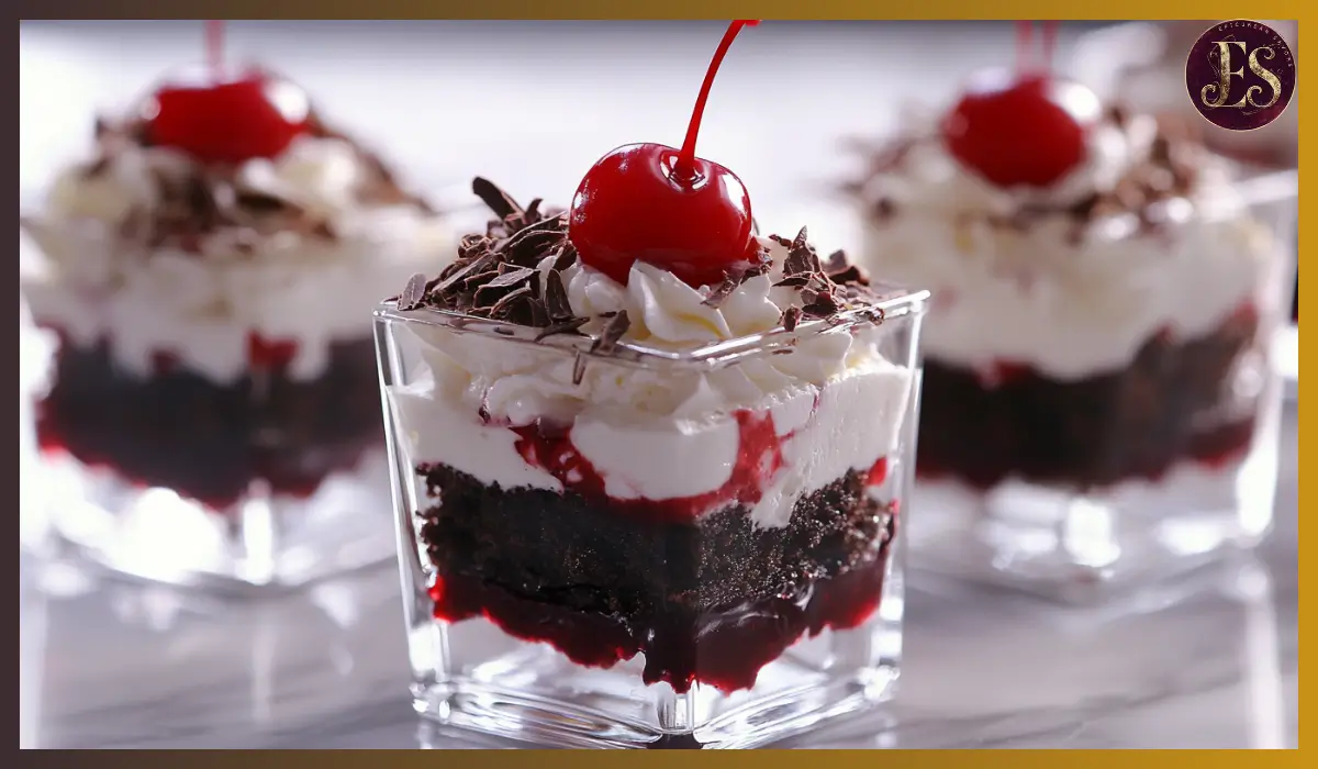 Black Forest dessert cups