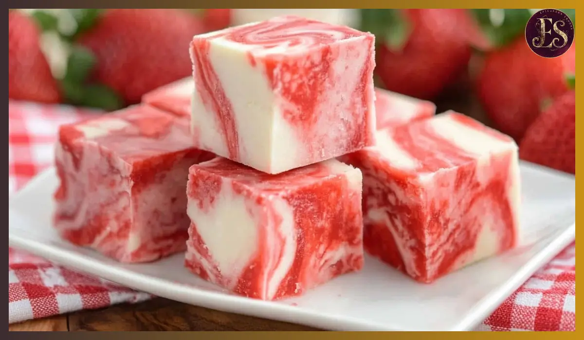 Strawberry Swirl Fudge