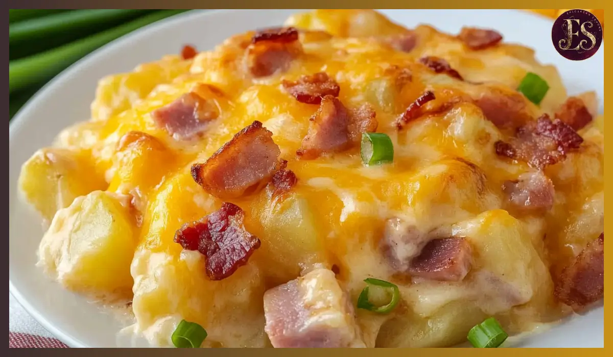 Ham & Bacon Cheesy Potatoes