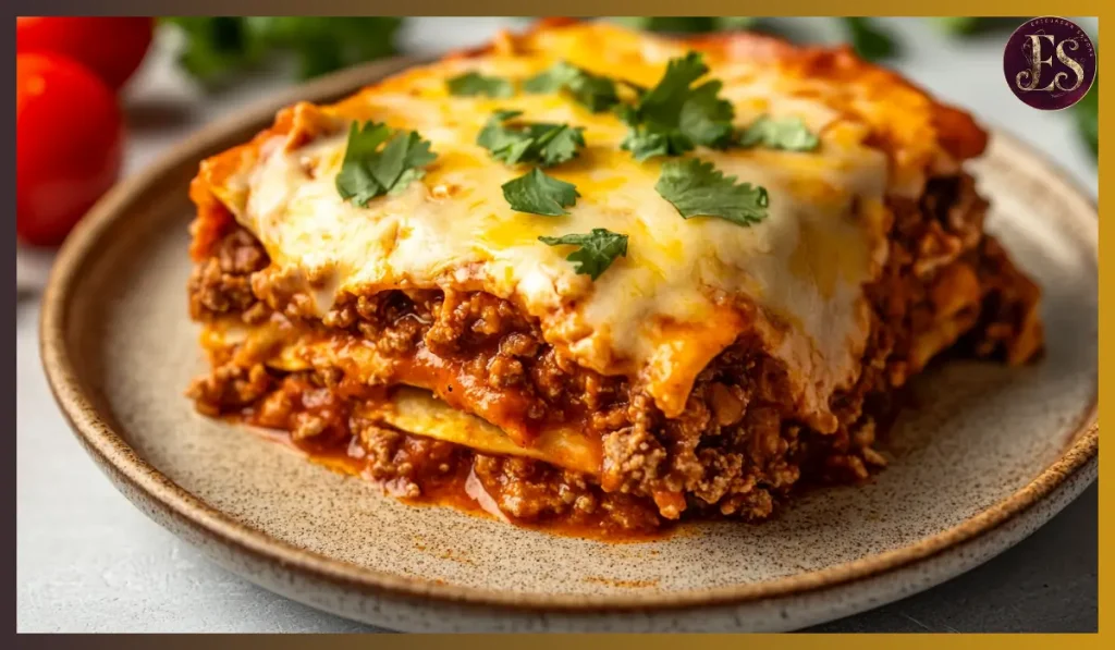 Beef enchilada casserole