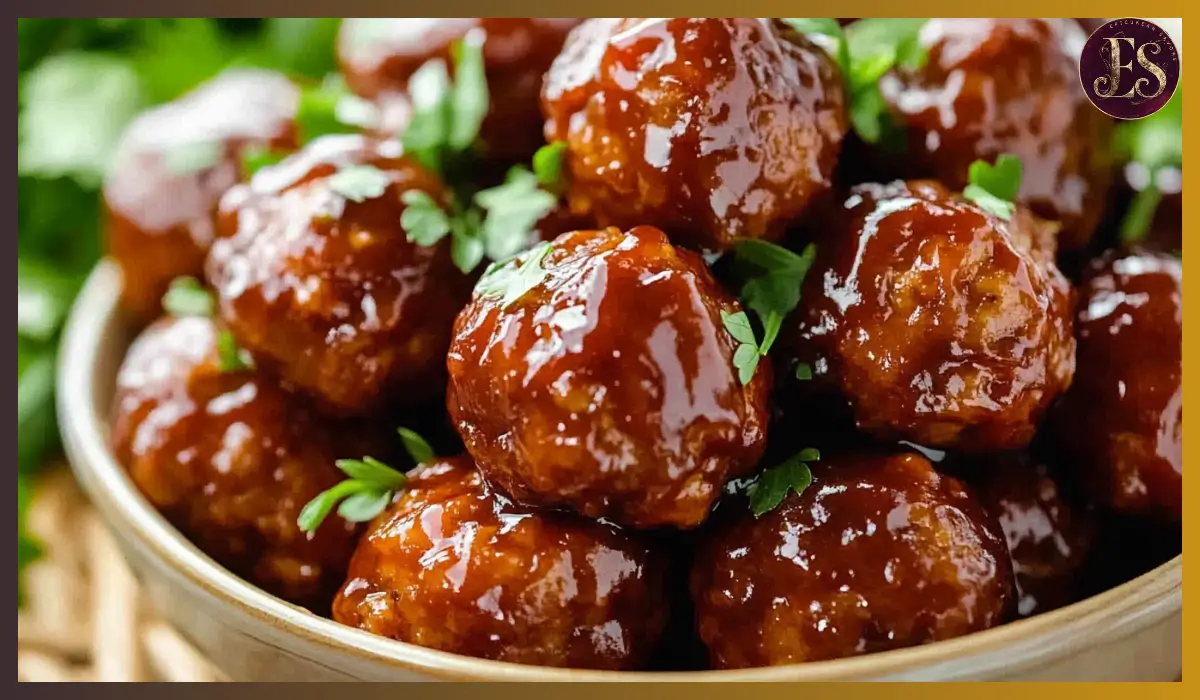 Honey BBQ Crockpot Meatballs