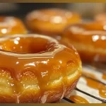 Baked maple glazed donuts