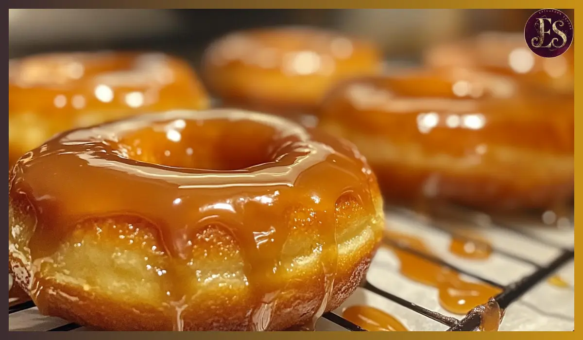 Baked maple glazed donuts