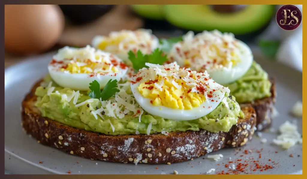 Grated Egg Avocado Toast
