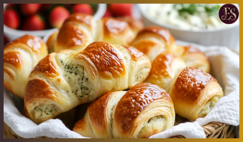 Homemade croissant rolls
