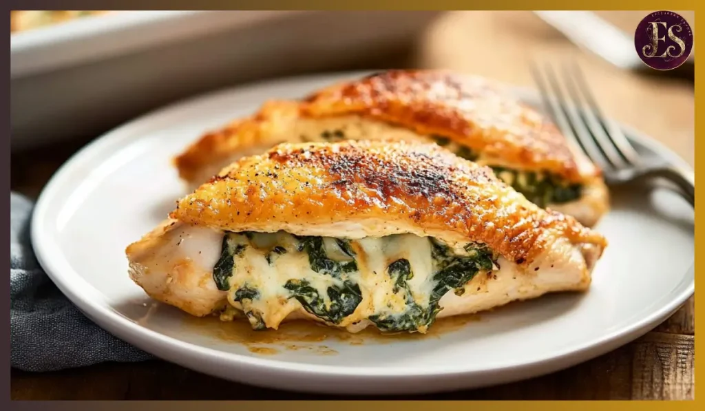 Spinach stuffed chicken