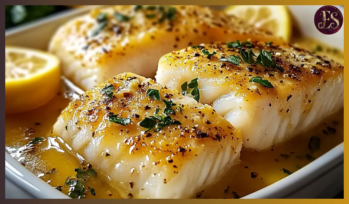 Lemon Butter Baked Cod