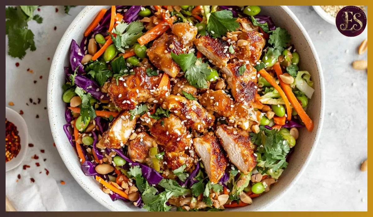 Peanut Chicken Crunch Salad