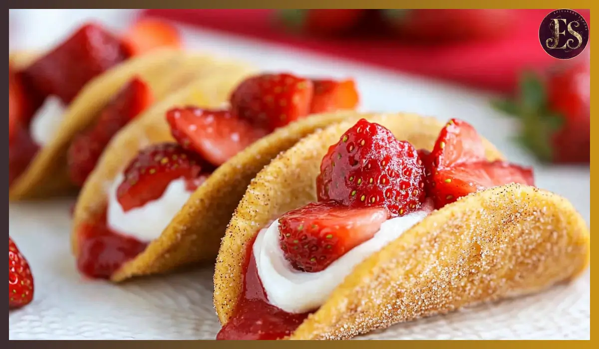 Strawberry Cheesecake Tacos