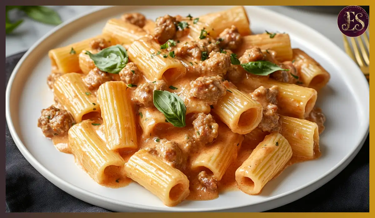 Creamy Sausage Rigatoni