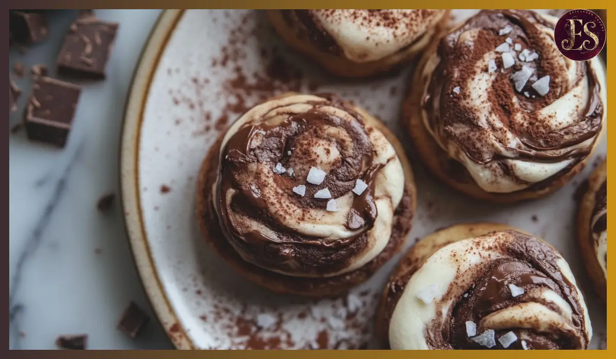 Chocolate Marshmallow Swirl Cookies