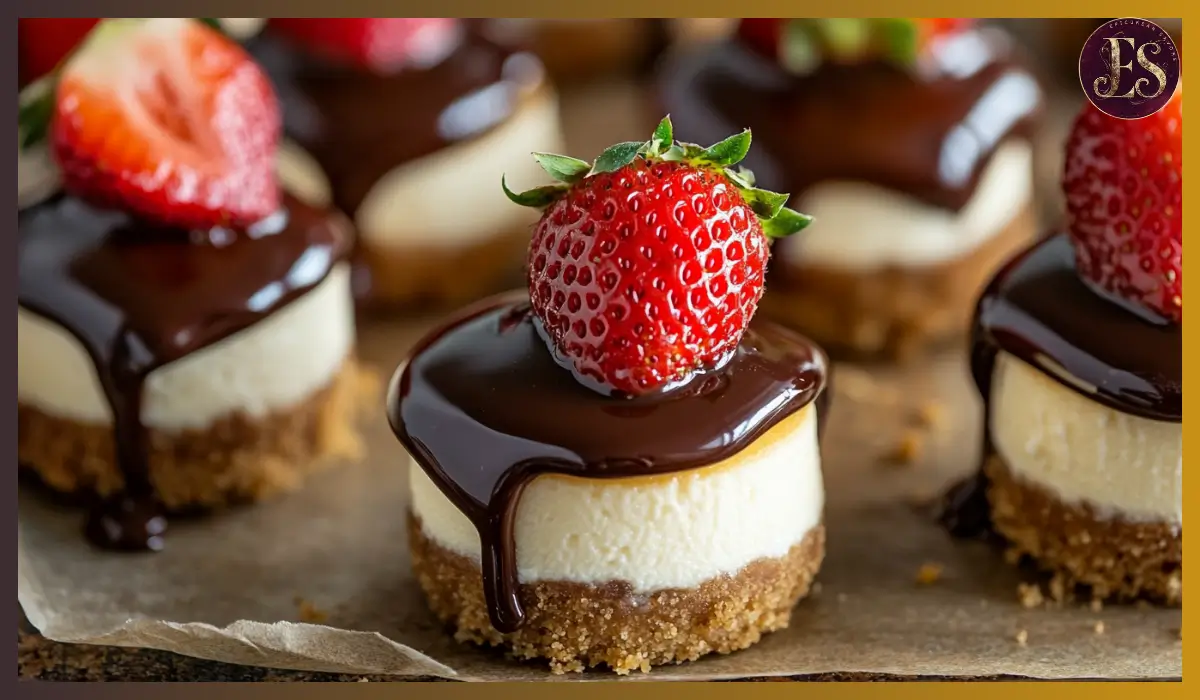 Chocolate Dipped Strawberry Cheesecake