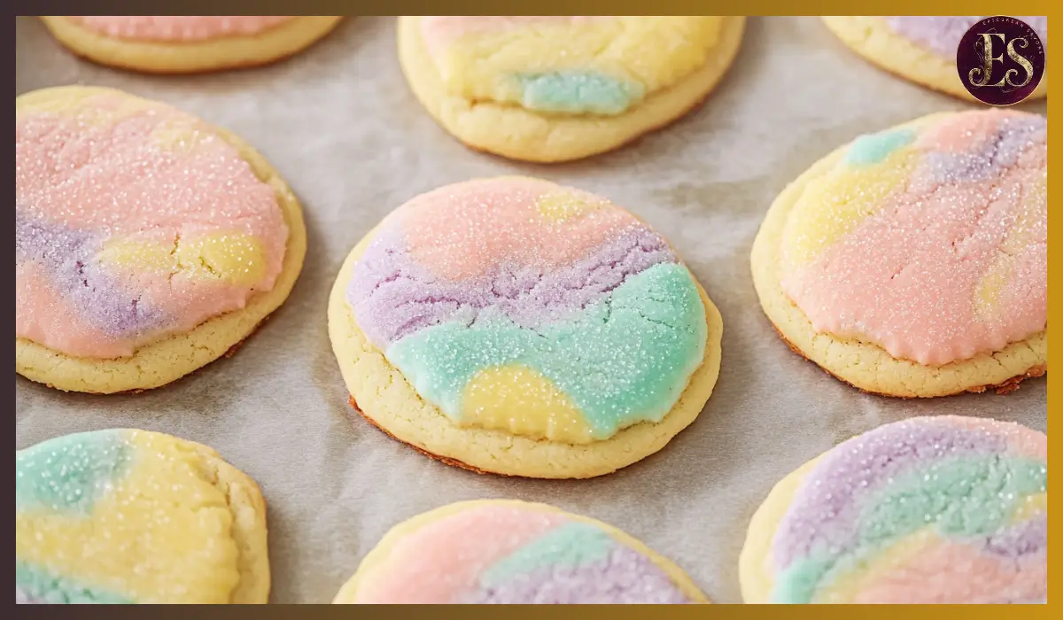Marbled Easter Egg Cookies