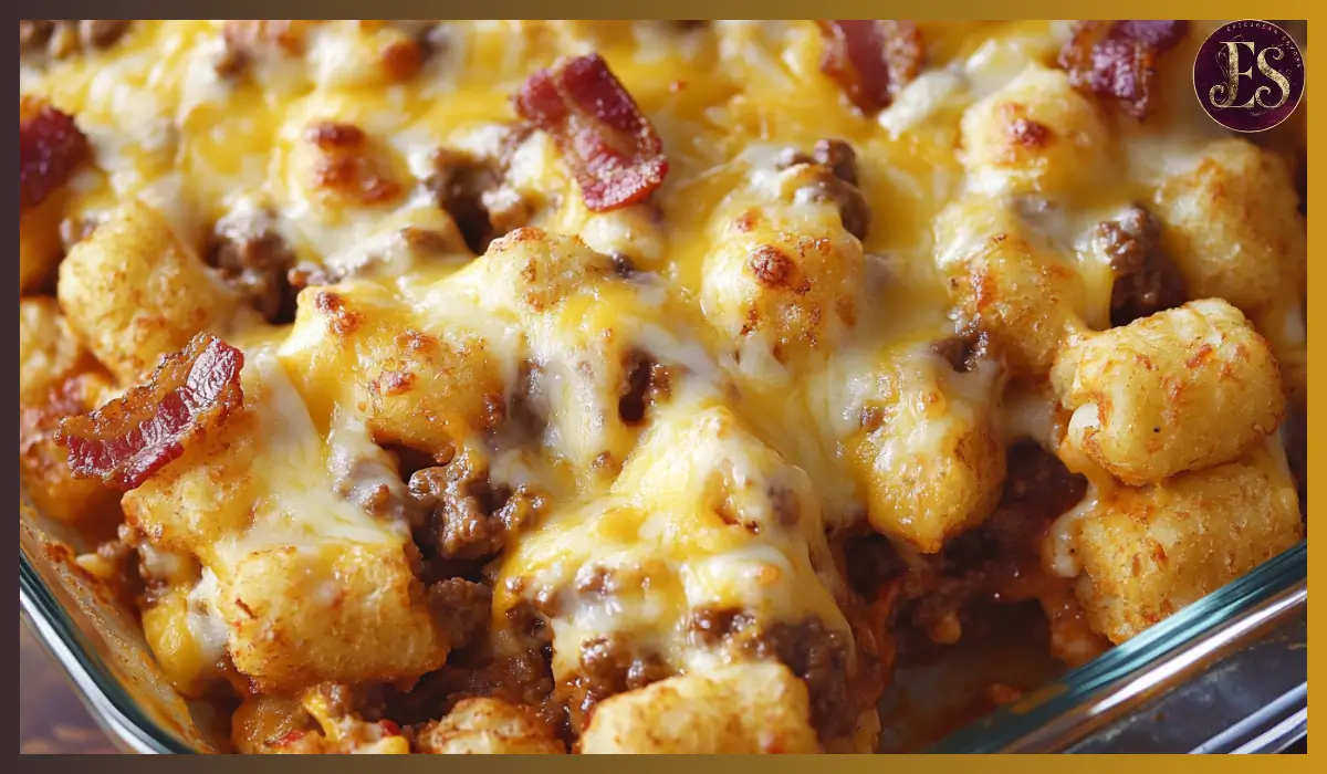 Cheeseburger Tater Tot Casserole