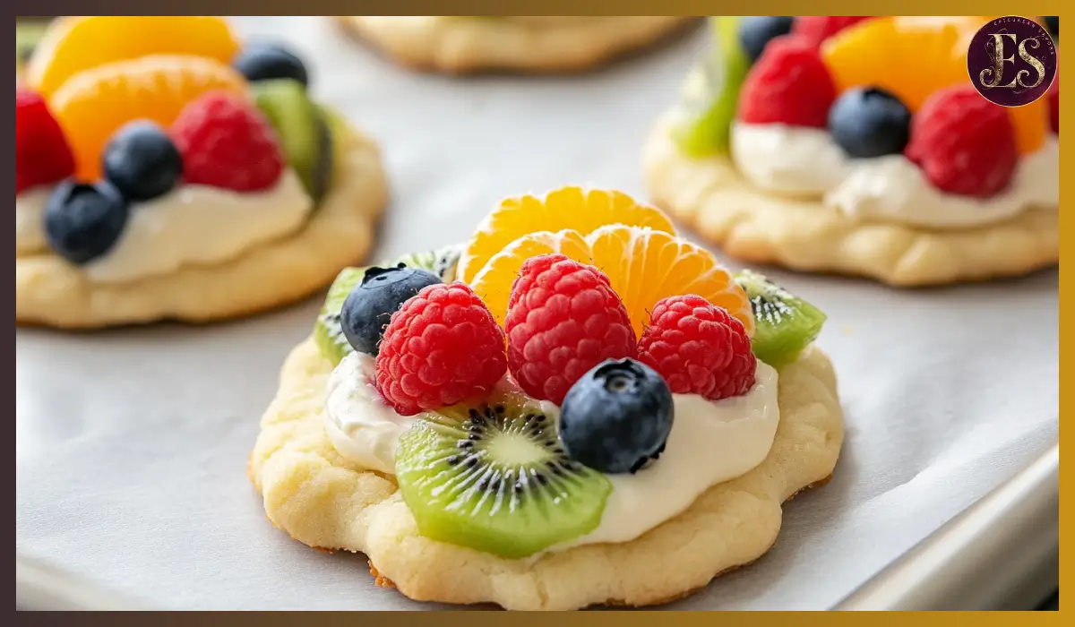 Fruit pizza cookies